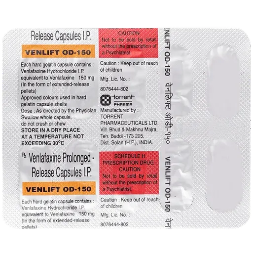 venlift od 150mg capsule 10's